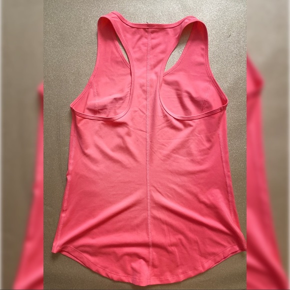 Neon Coral FILA Workout Racerback Tank Top - Picture 2 of 4